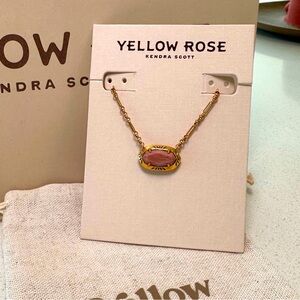 Yellow Rose by Kendra Scott Elisa Etched Vintage Gold Necklace